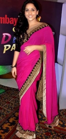 Pink Partywear Saree