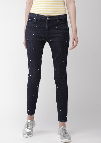 Low Rise Tasarımcı Skinny Fit Jeans