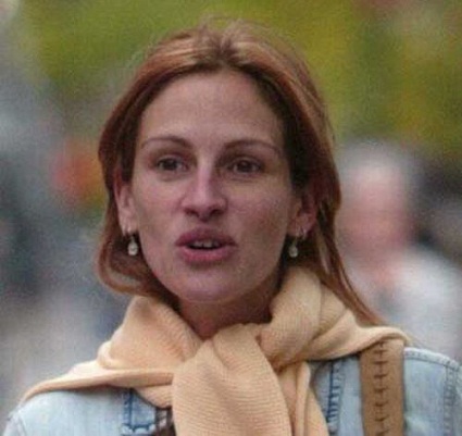 Julia Roberts be makiažo 3