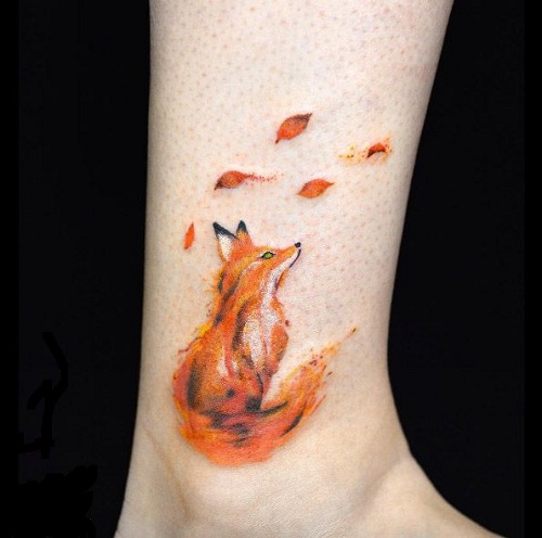 Stilingi „Fox“ tatuiruočių dizainai