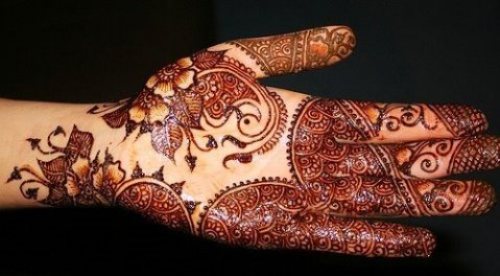 Rankinis mehendi arabiškas dizainas