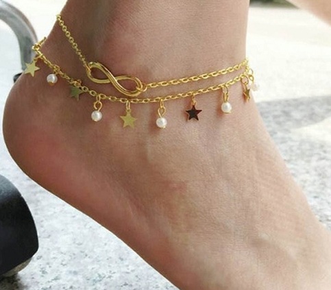 „Boho Infinite Anklet“ mergaitei