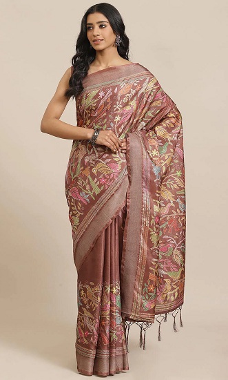 „Kantha Work Silk Saree“