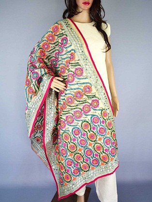 Pencap Phulkari Kurti