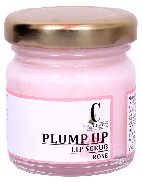 „Callesta Plump Up“ šveičiamasis valgomasis „Unisex“ rožių lūpų šveitiklis