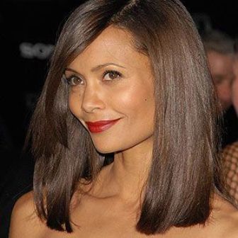 Thandie Newton- „Fine Poker Straight Bob“