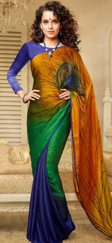 Povo plunksna atspausdino Nalli Saree