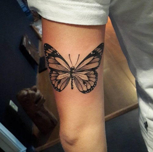 „Butterfly Art Dot“ darbo tatuiruotė