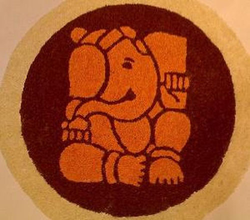 Festival Sezonu İçin Ganesha Rangoli Tasarımı