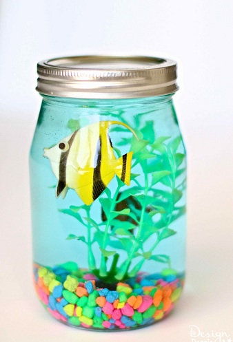 „Mason Jar Aquarium Fun Craft“