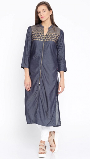 „Biba Denim Straight Kurti“