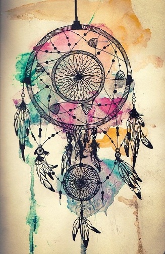 „Rainbow Dreamcatcher“ tatuiruotė