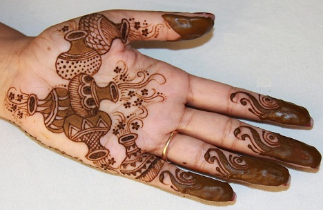 „Matka“ modelio indiškas „Mehndi“ dizainas