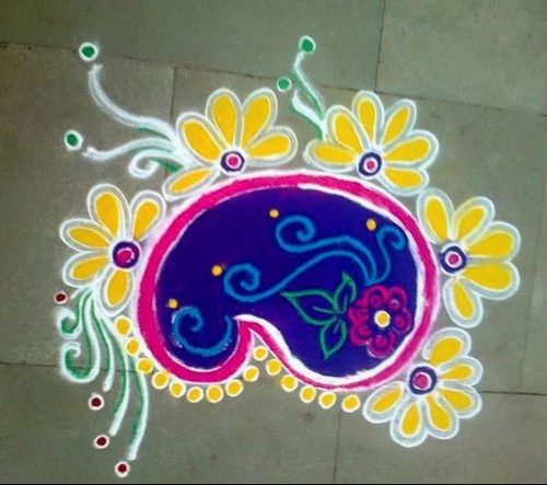 geriausias rangoli dizainas