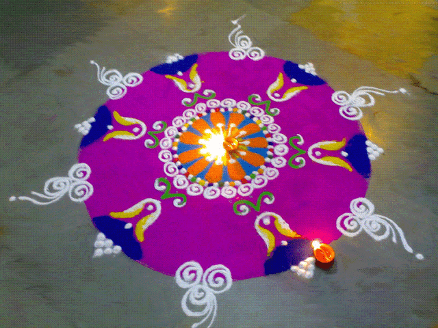 „Rangoli“ dizainai progoms