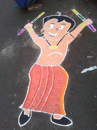 Filmas Chota Bheem Rangoli Kolam