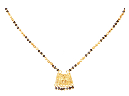 1 gramo auksu padengta mangalsutra