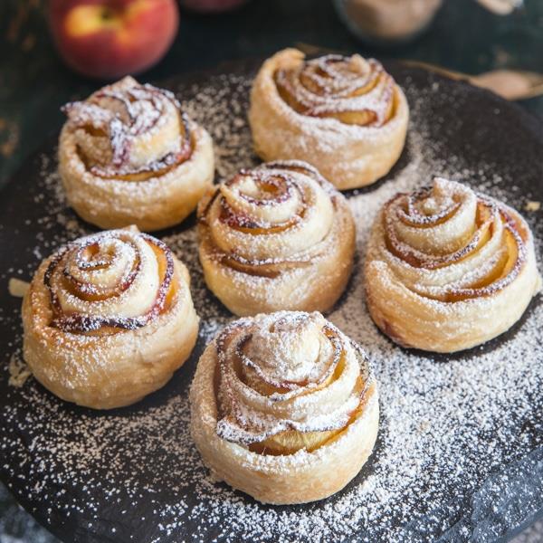 Συνταγή τριαντάφυλλων σφολιάτας Apple Roses