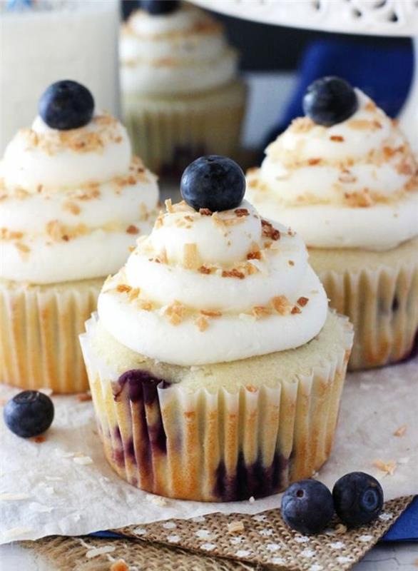 Blueberry Cupcakes Συνταγές Bήσιμο ταρτάκια για αρχάριους