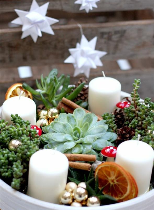 DIY Advent στεφάνι σύγχρονες όμορφες ιδέες Χριστουγεννιάτικης διακόσμησης