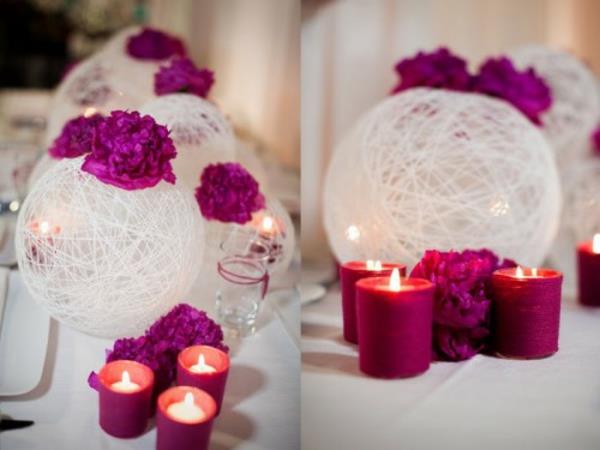 DIY γάμοι που διακοσμούν κεριά λάμπουν χαριτωμένα