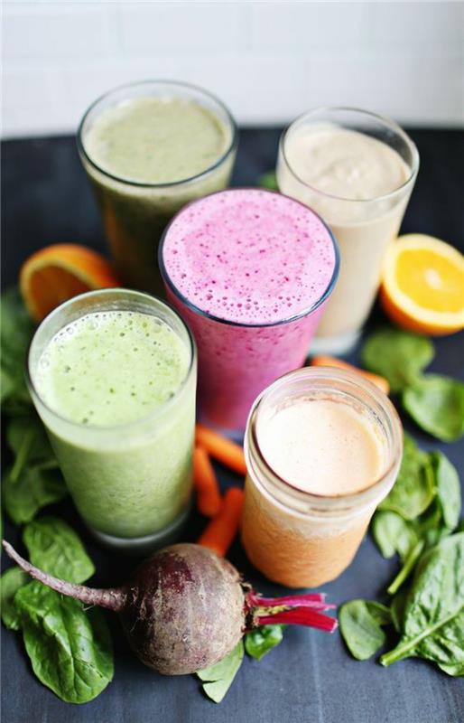 Αποτοξίνωση θεραπείας στο σπίτι Juice cure Detox smoothies