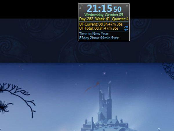 Gadget DigitalClock για Windows 7 δωρεάν