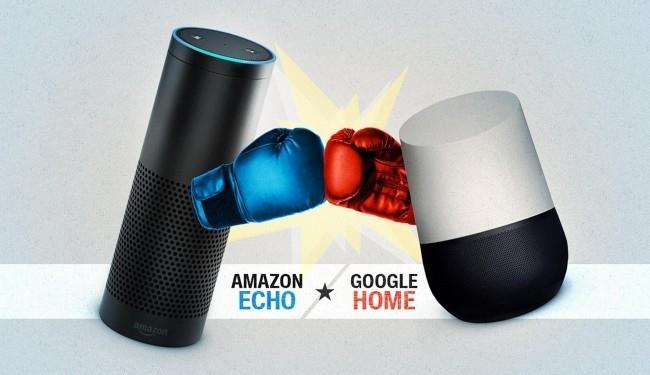 Google Home εναντίον Amazon Echo Ποιος φωνητικός βοηθός είναι καλύτερος google vs. amazon fight