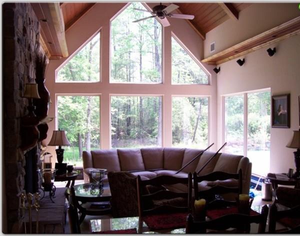 Υψηλής τεχνολογίας φιλμ παραθύρου σαλόνι γωνιακός καναπές άνετα μικρό σπίτι