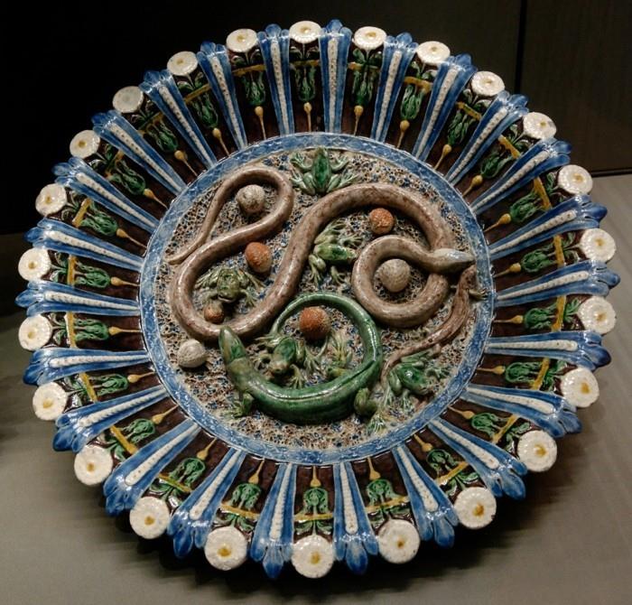 majolica κεραμική Ιταλία έκθεση χειροποίητη πλάκα μοτίβο