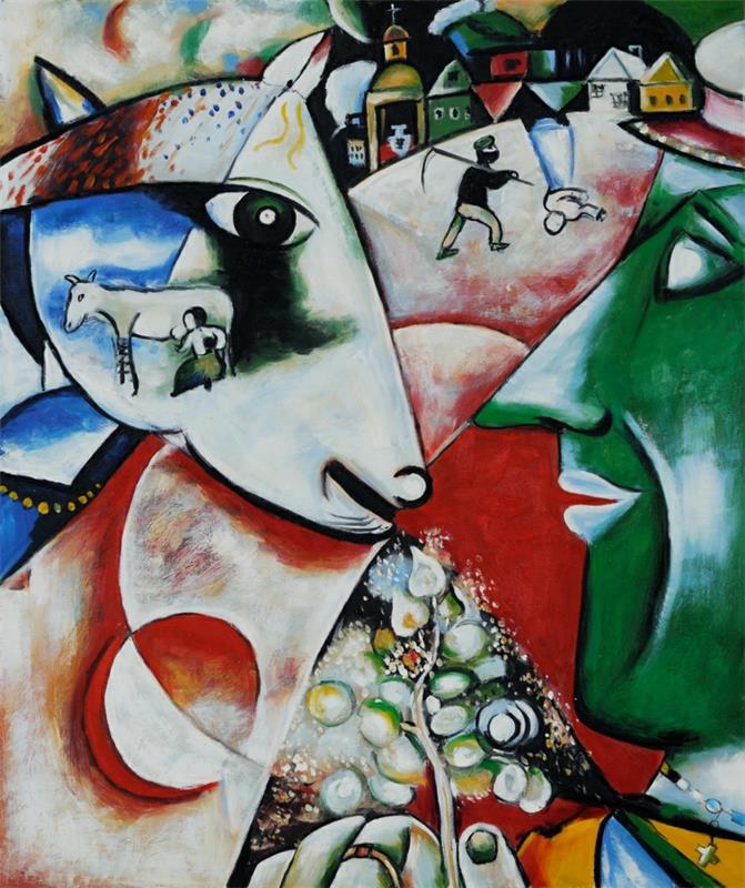 Ο Marc Chagall εργάζεται στο χωριό