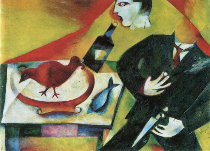 Ο Marc Chagall εργάζεται για πότες