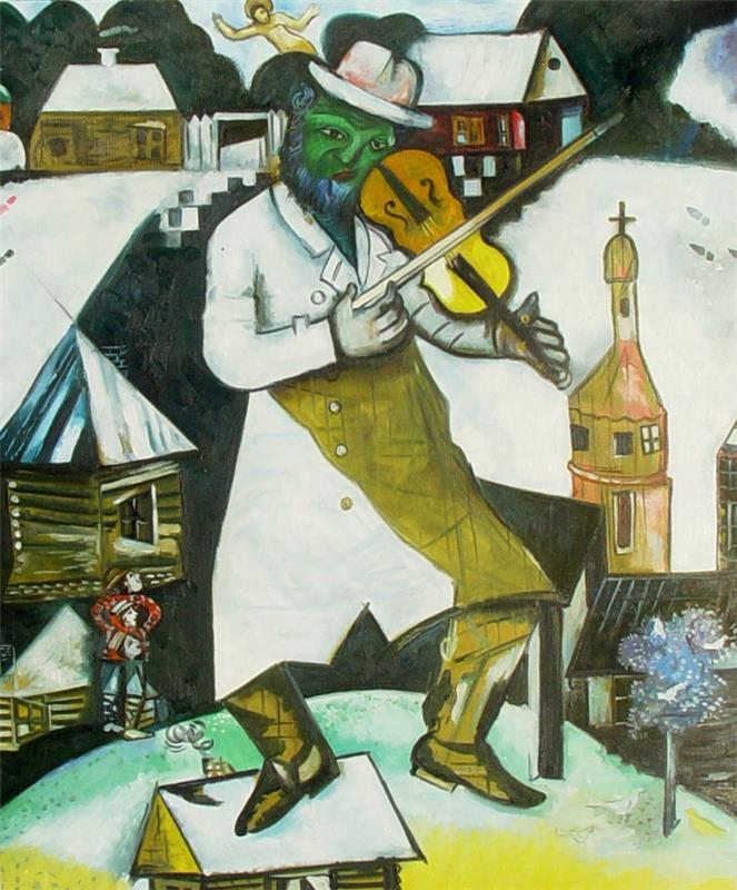 Ο Marc Chagall εργάζεται ως πράσινος βιολιστής