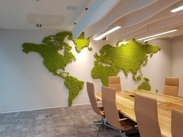 Moss wall biophilia green wall design world map moss wall φτιάξτε μόνοι σας οδηγίες