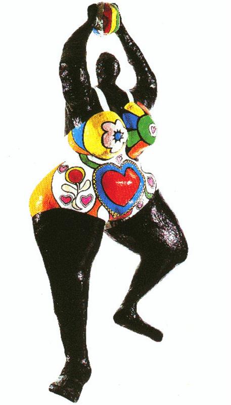 Niki de saint Phalle nana κίτρινο μαύρο