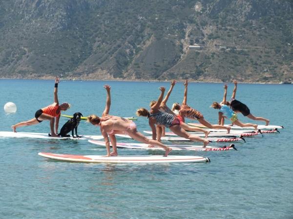 SUP Yoga Tips Paddleboard Yoga Yoga μαθήματα