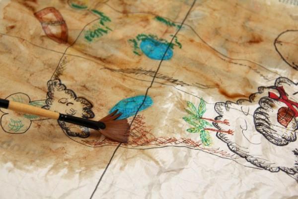 Tinker treasure map - δημιουργικές ιδέες για τον επόμενο πειρατικό χάρτη πειρατικών πάρτι