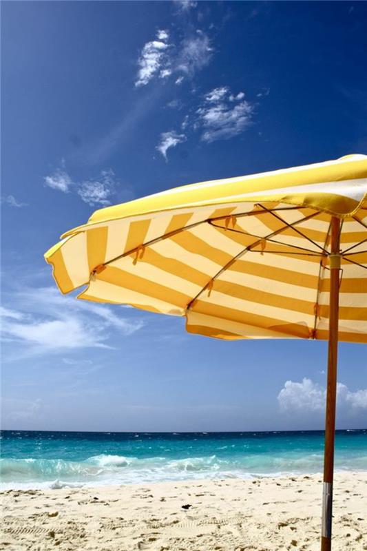 Parasols beach προστατευτικά για τον ήλιο αξεσουάρ διακοπών στη θάλασσα