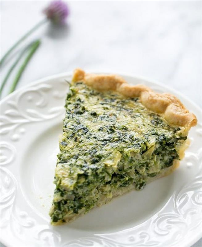 Σπανάκι Πράσο Quiche Συνταγή Quiche Ζύμη με λαχανικά