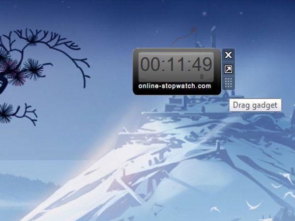 Gadget χωρίς χρονόμετρο για τα windows 7