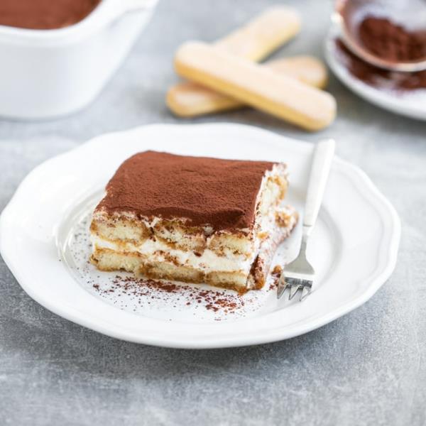 Συνταγή Tiramisu χωρίς αυγό Ladyfingers Καφέ Επιδόρπιο