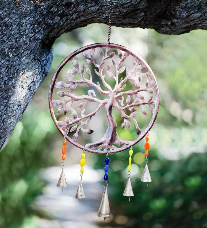 Wind chimes tinker με φυσικά υλικά diy ιδέες καλοκαιρινές διακοσμήσεις ιδέες δέντρο της ζωής