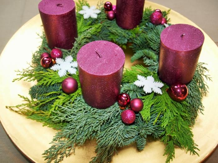 ιδέες advent στεφάνι diy έργα deco ιδέες χριστουγεννιάτικες γιορτινές διακοσμήσεις τραπεζιού