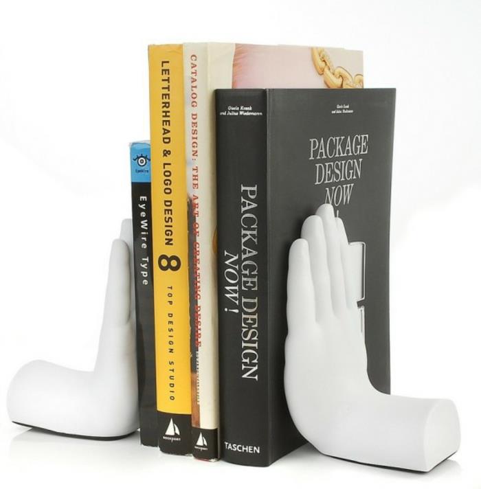 bookends λευκά κεραμικά χέρια