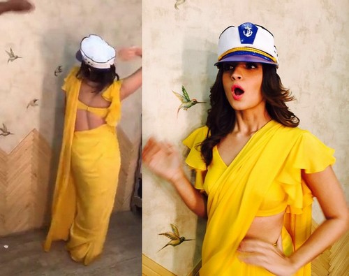 Alia Bhatt Yellow Saree