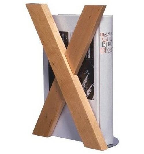 δροσερά αξεσουάρ cross bookend από ξύλο