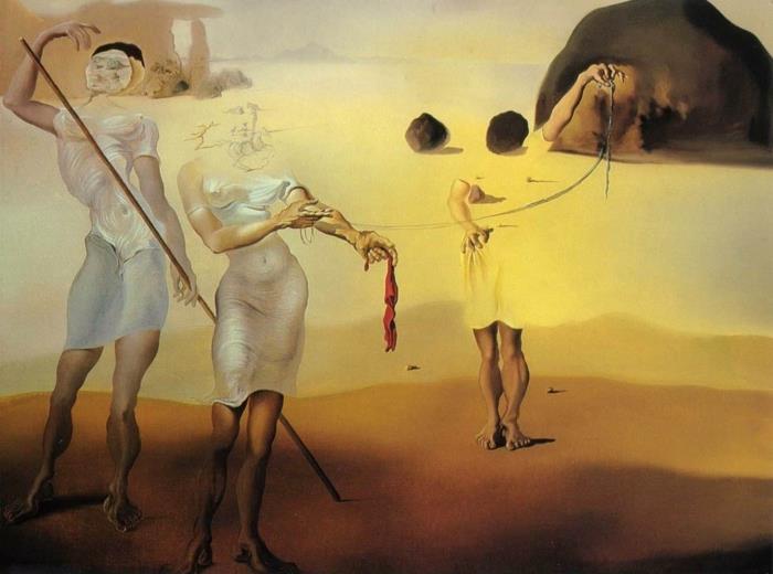 dadaism salvador dali η μαγεμένη παραλία