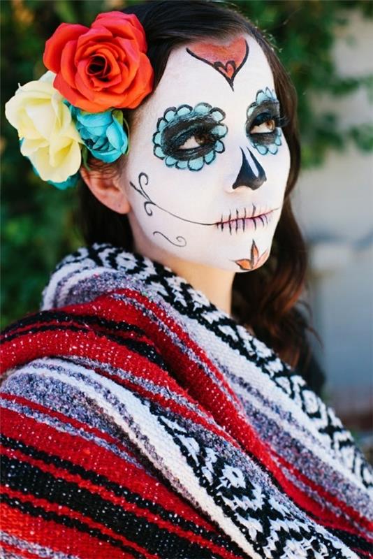 dia de muertos make up αποκριάτικα πρόσωπα