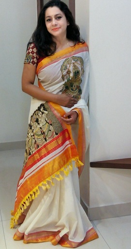 Kalamkari Kerala Saree