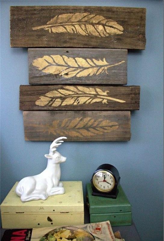 diy deco νεανικό δωμάτιο φτερά τοίχο deco